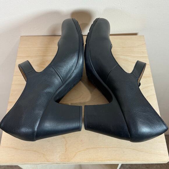 WOMEN'S EUROSOFT NETTY PUMPS Mary jane Black size 10 Twee Rockabilly - Picture 6 of 9
